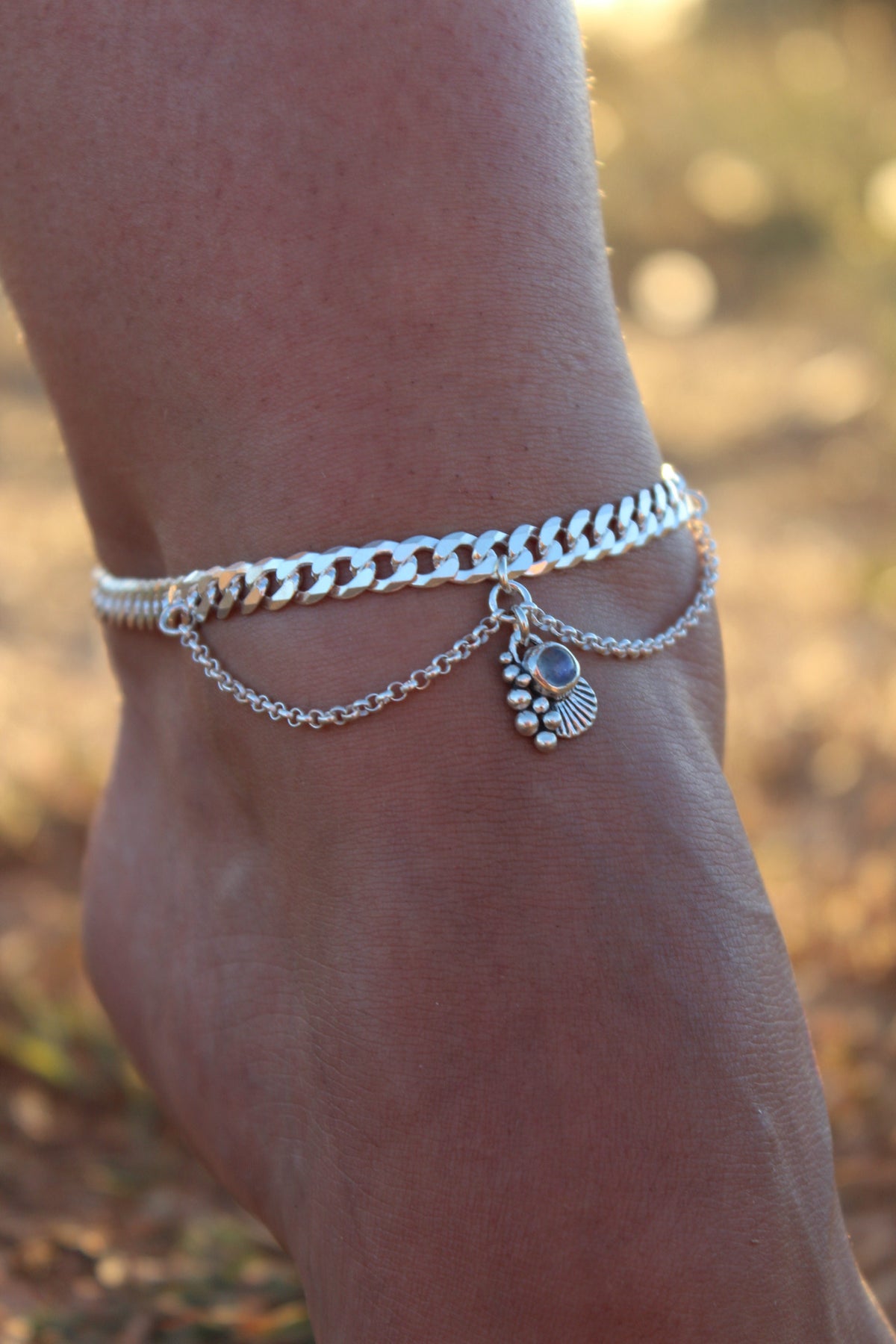 Tobillera concha princess pierda Luna