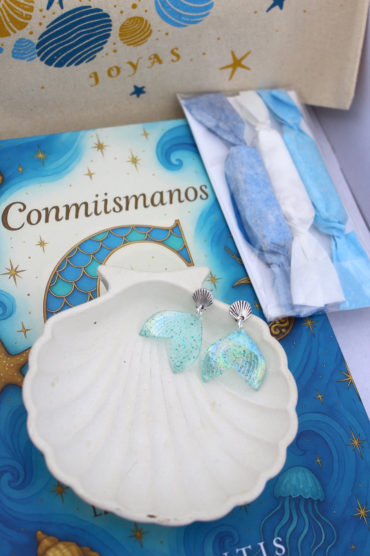 Pack 5 libro Atlantis + aros sirena