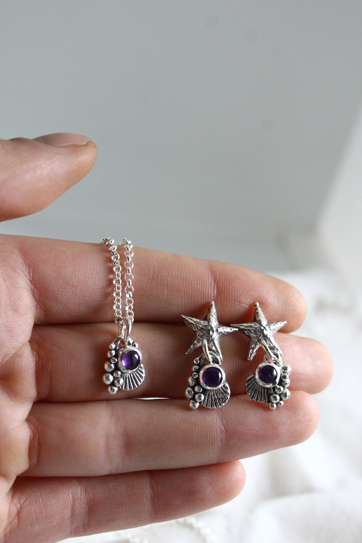 Conjunto asterina amatista