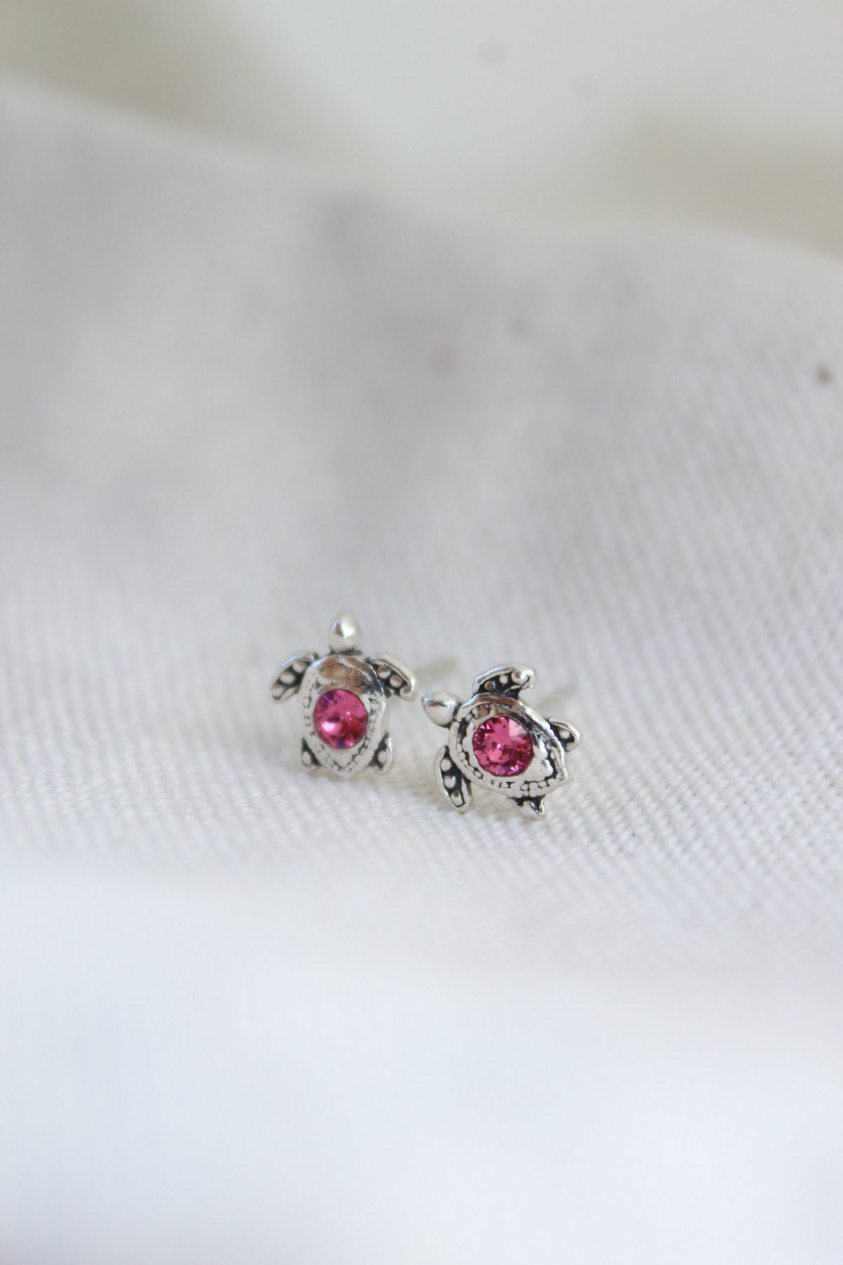 Par de aros tortu petit rose