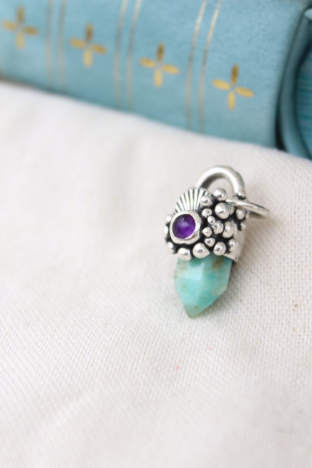 Amuleto petit Amazonita y amatista