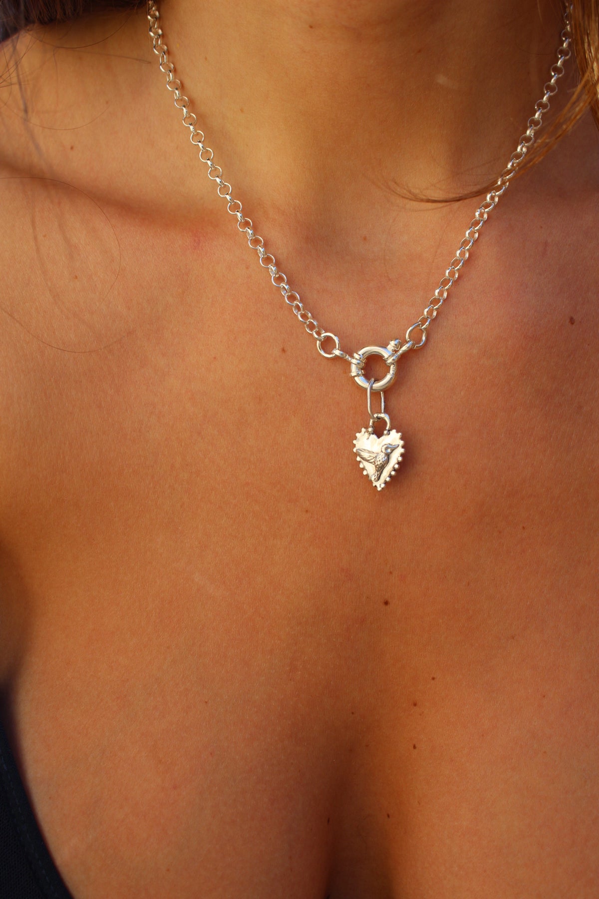 Collar dije de colibrí M