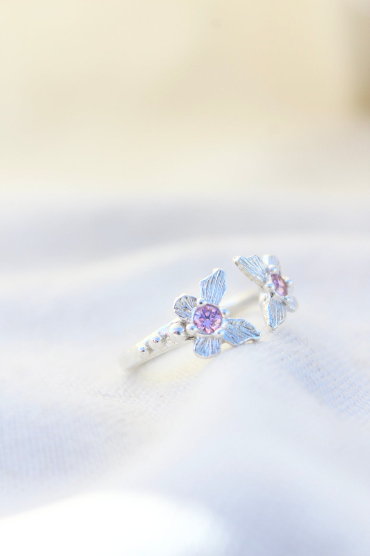 Anillo FILIPPA cristales rosa