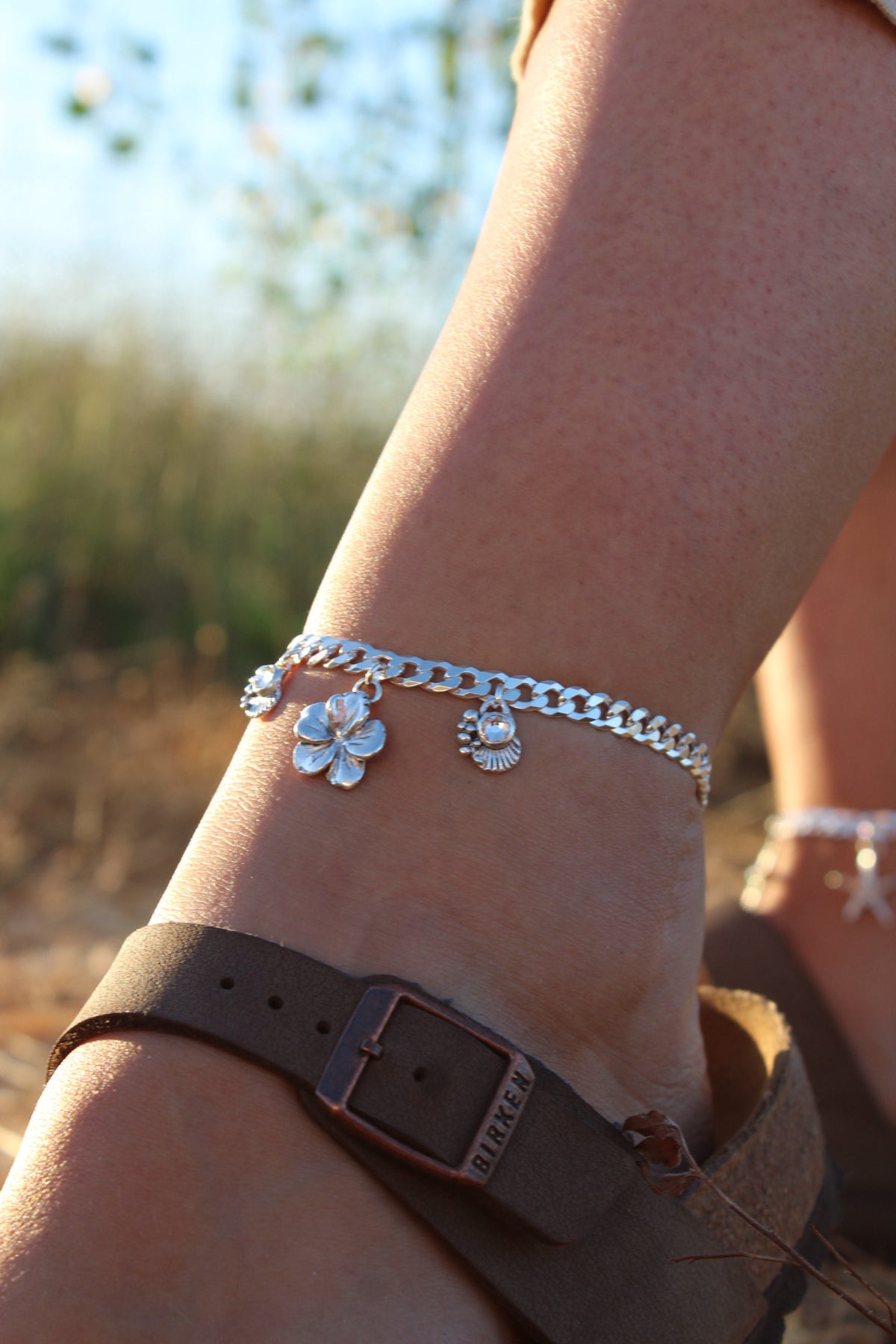 Tobillera hibisco hawaiano