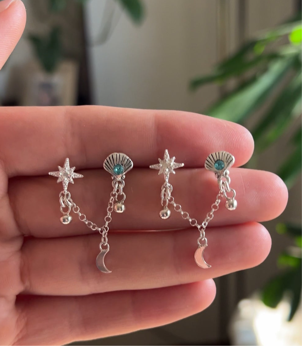 Aro doble concha Lucero (uno)