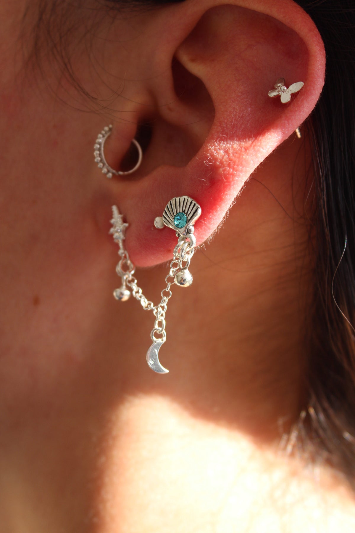 Aro doble concha Lucero (uno)