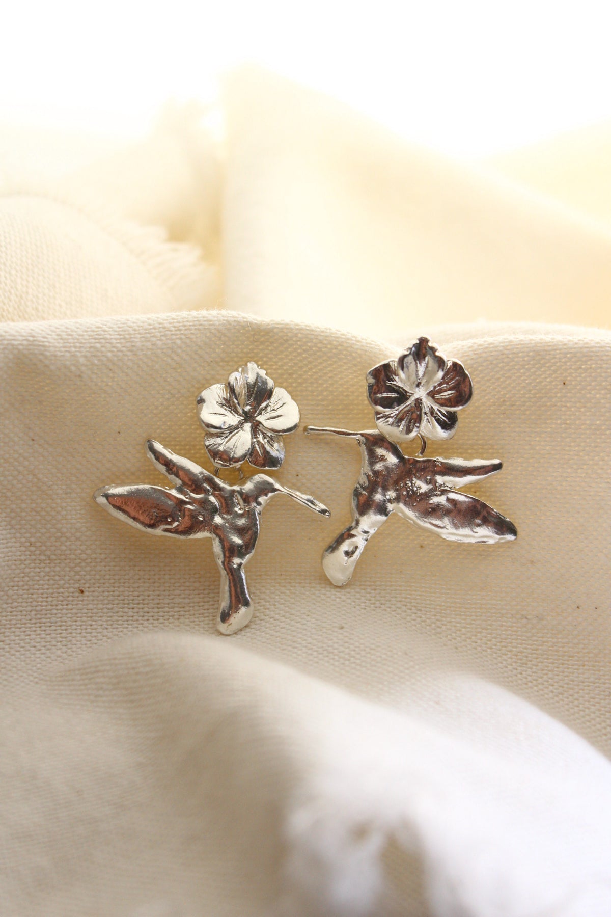 Aros colibrí florido