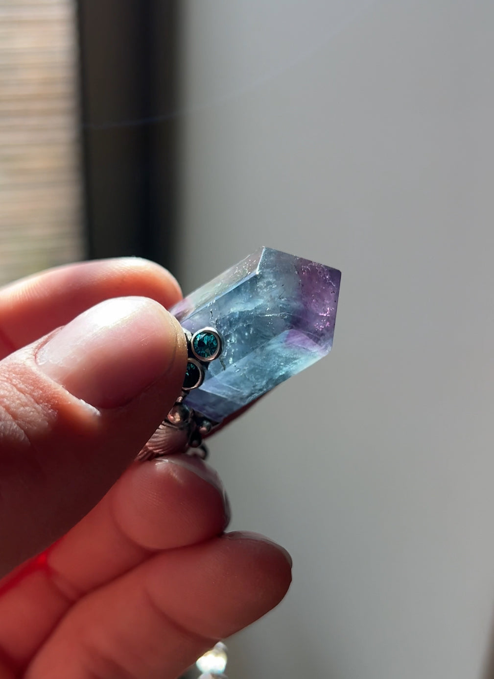 Amuleto delfín fluorita