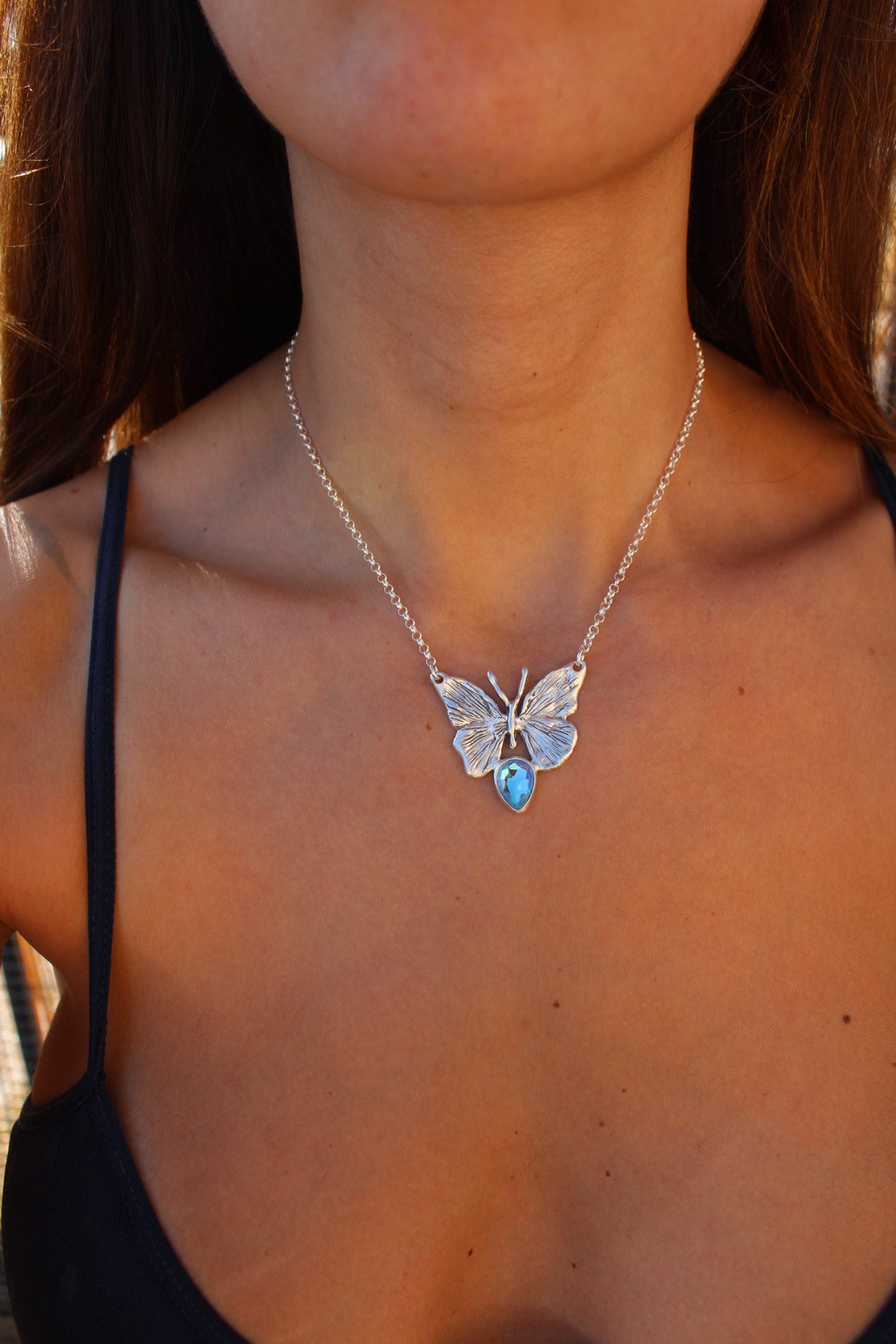 Collar mariposa mística L