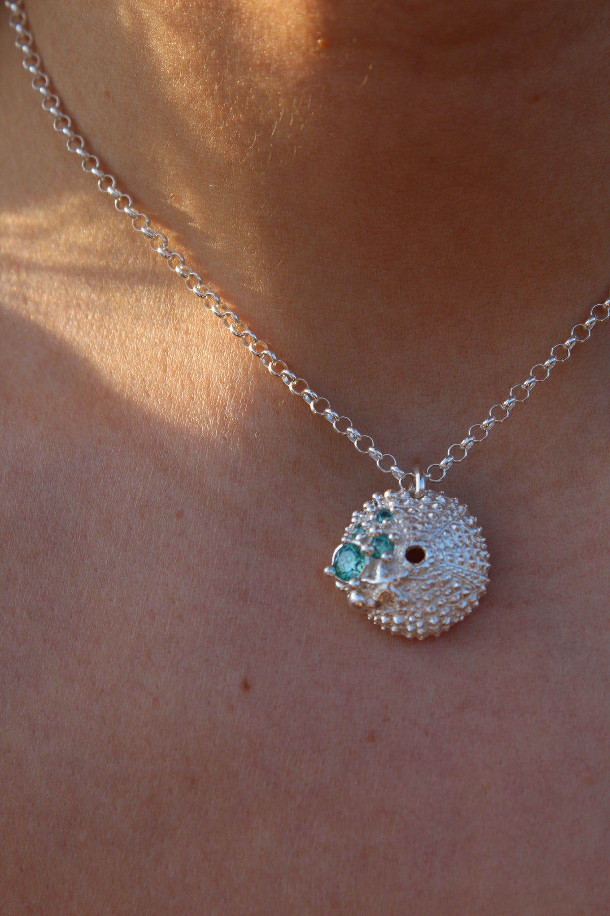 Collar erizo cristales