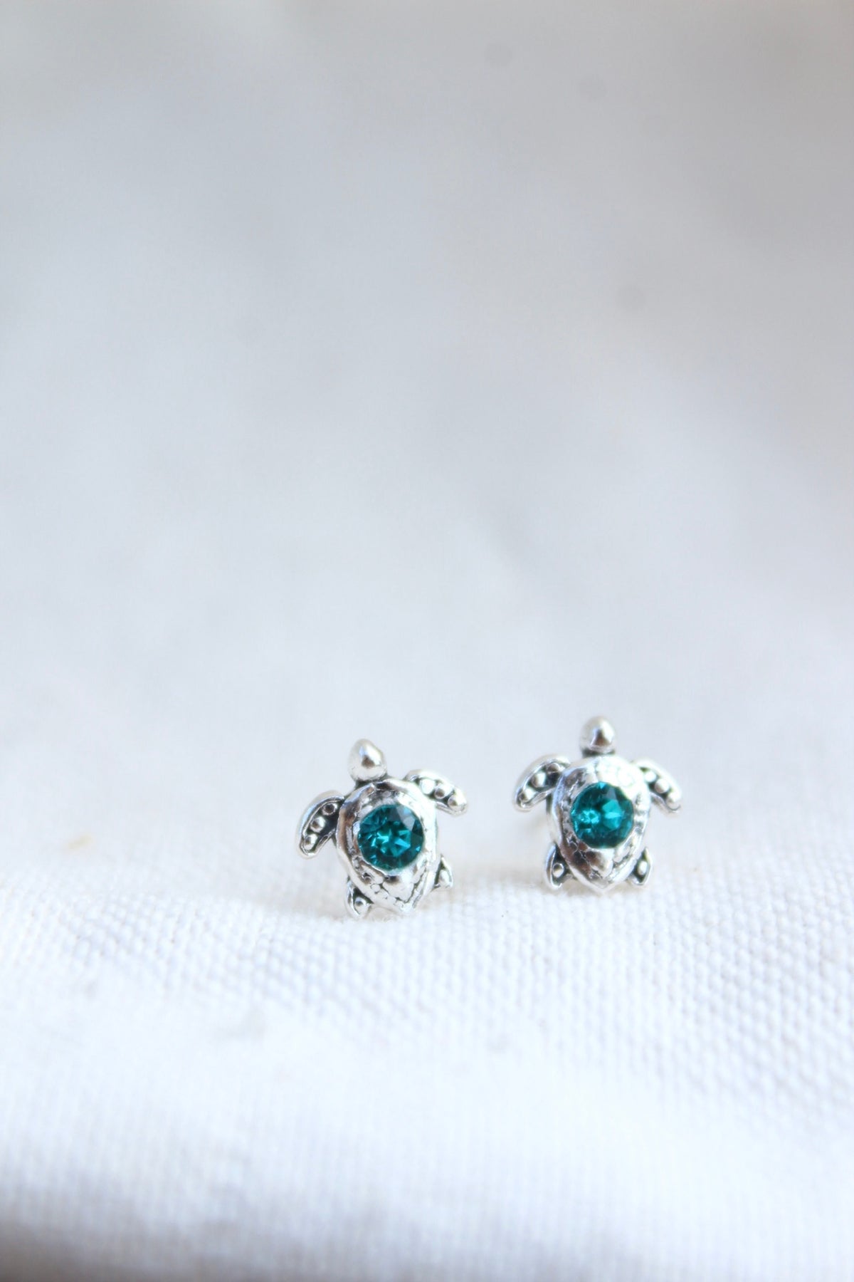 Par aros tortu petit turquesa