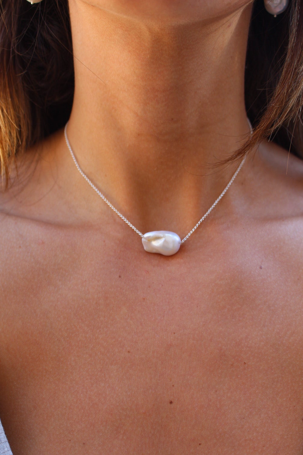 Collar perla barroca