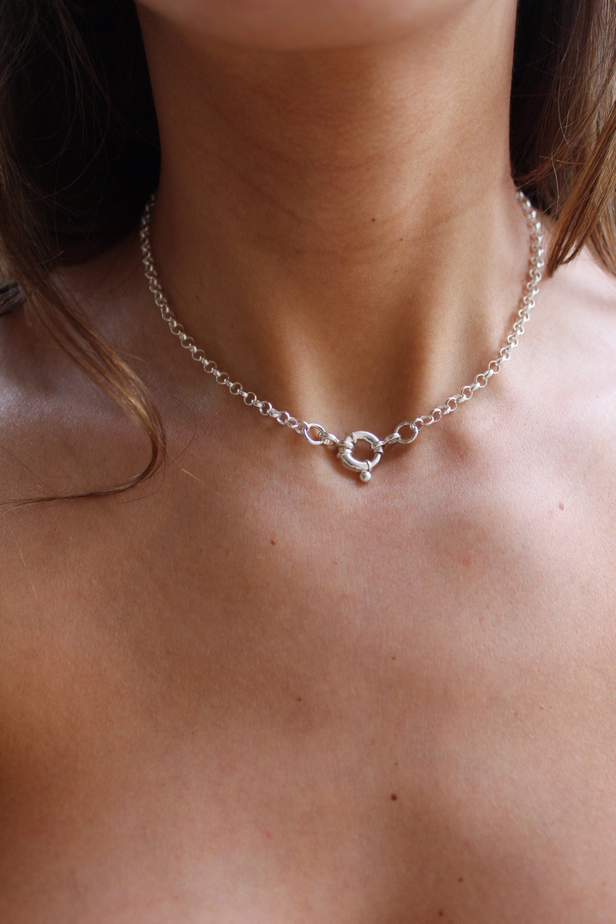 Cadena rolo 40cm broche timón M