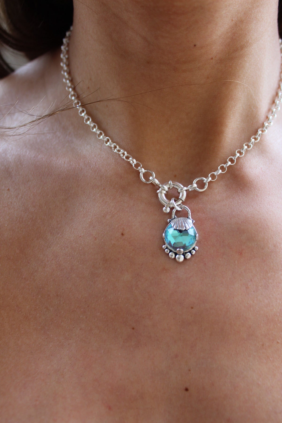 Cadena rolo 40cm broche timón M