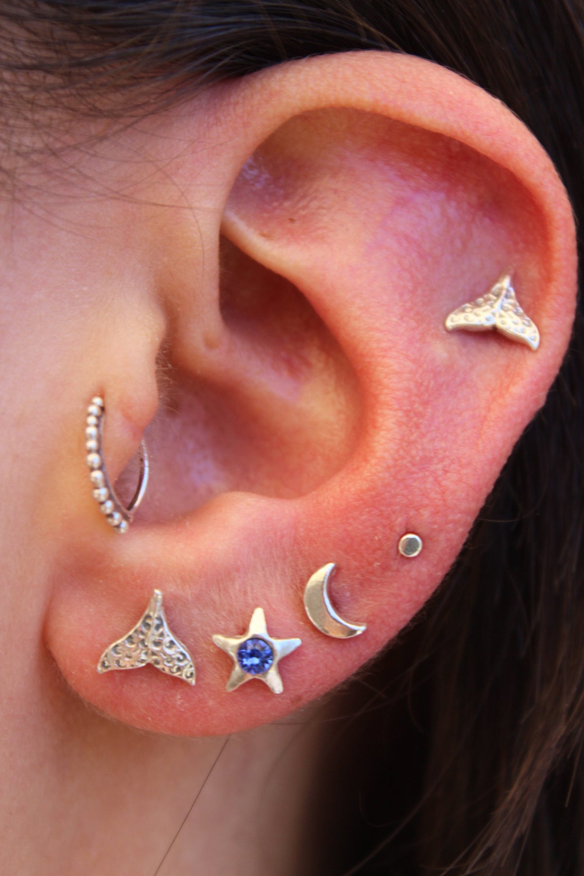 Aros cola y luna (pack 2)