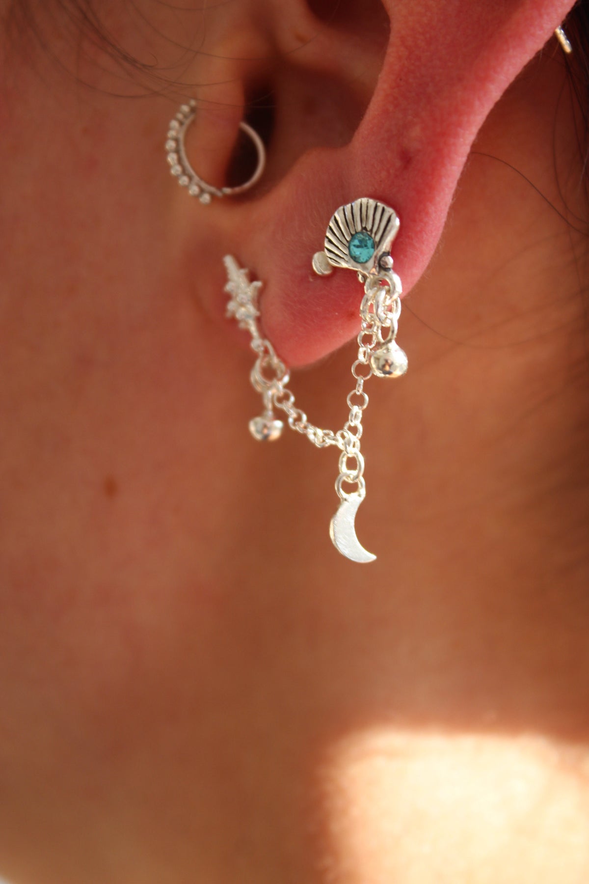 Aro doble concha Lucero (uno)