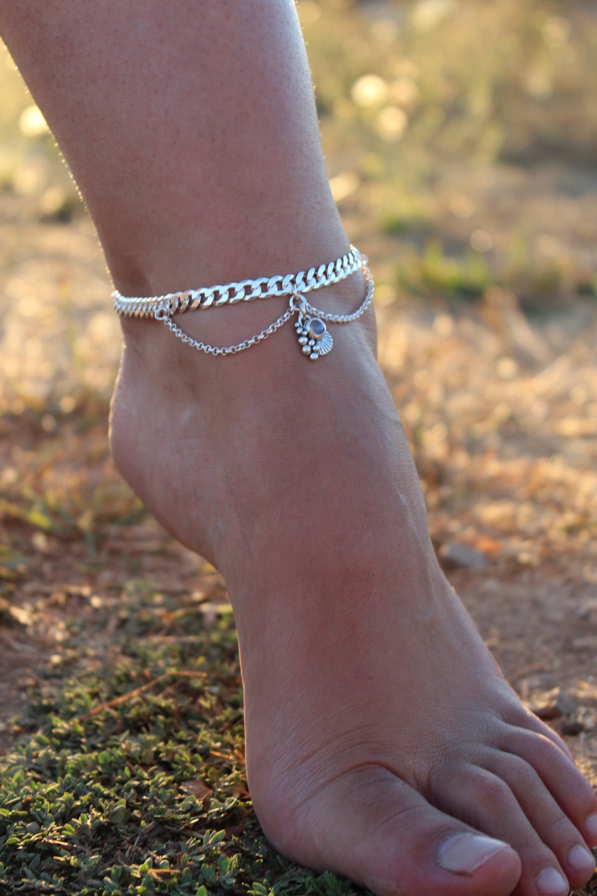 Tobillera concha princess pierda Luna