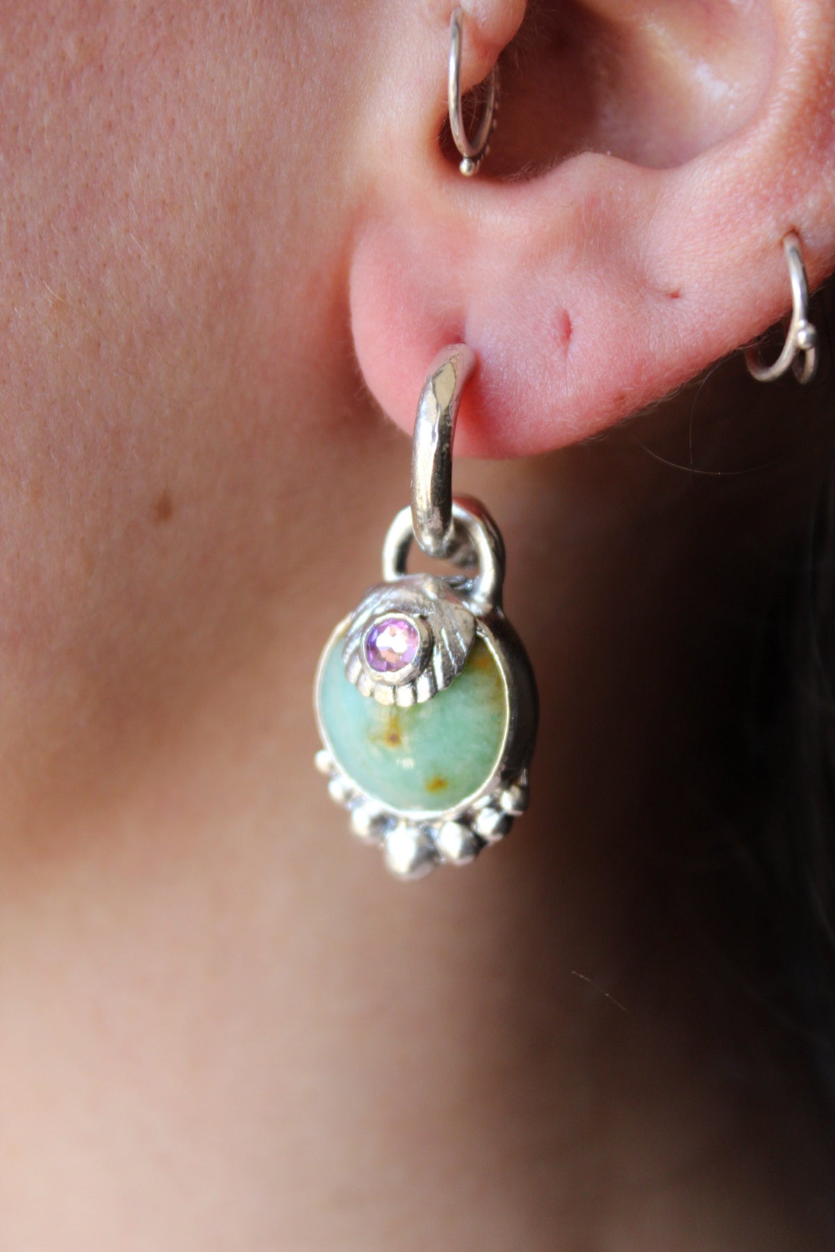 Aros piedra conchuda Maxi