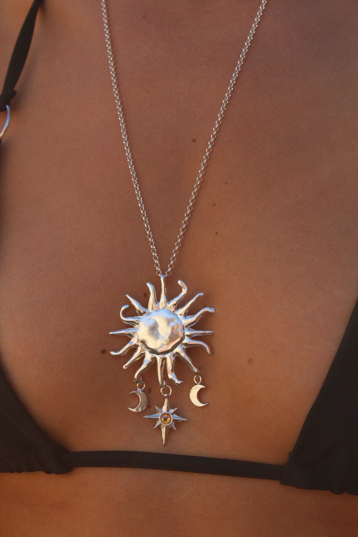 Amuleto sol gitano (incluye cadena 60cm)