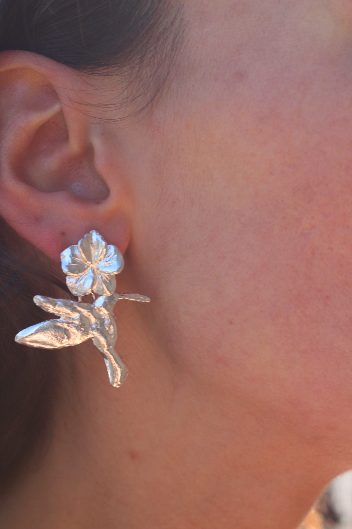 Aros colibrí florido