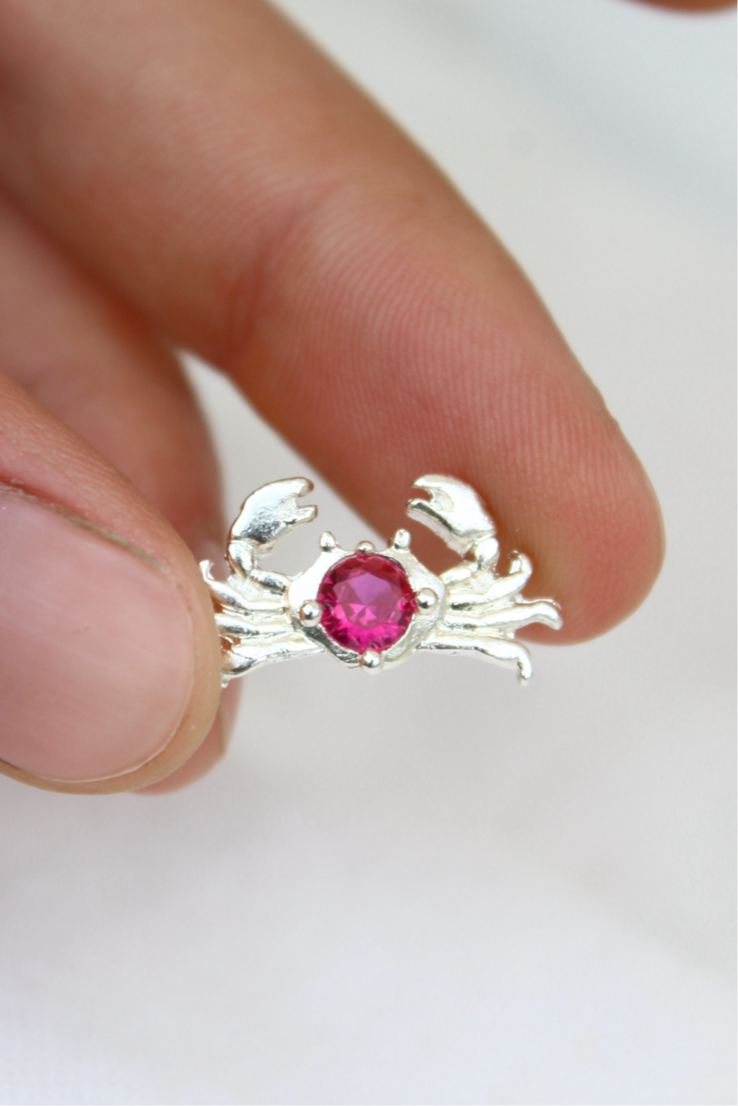 Collar crab fucsia