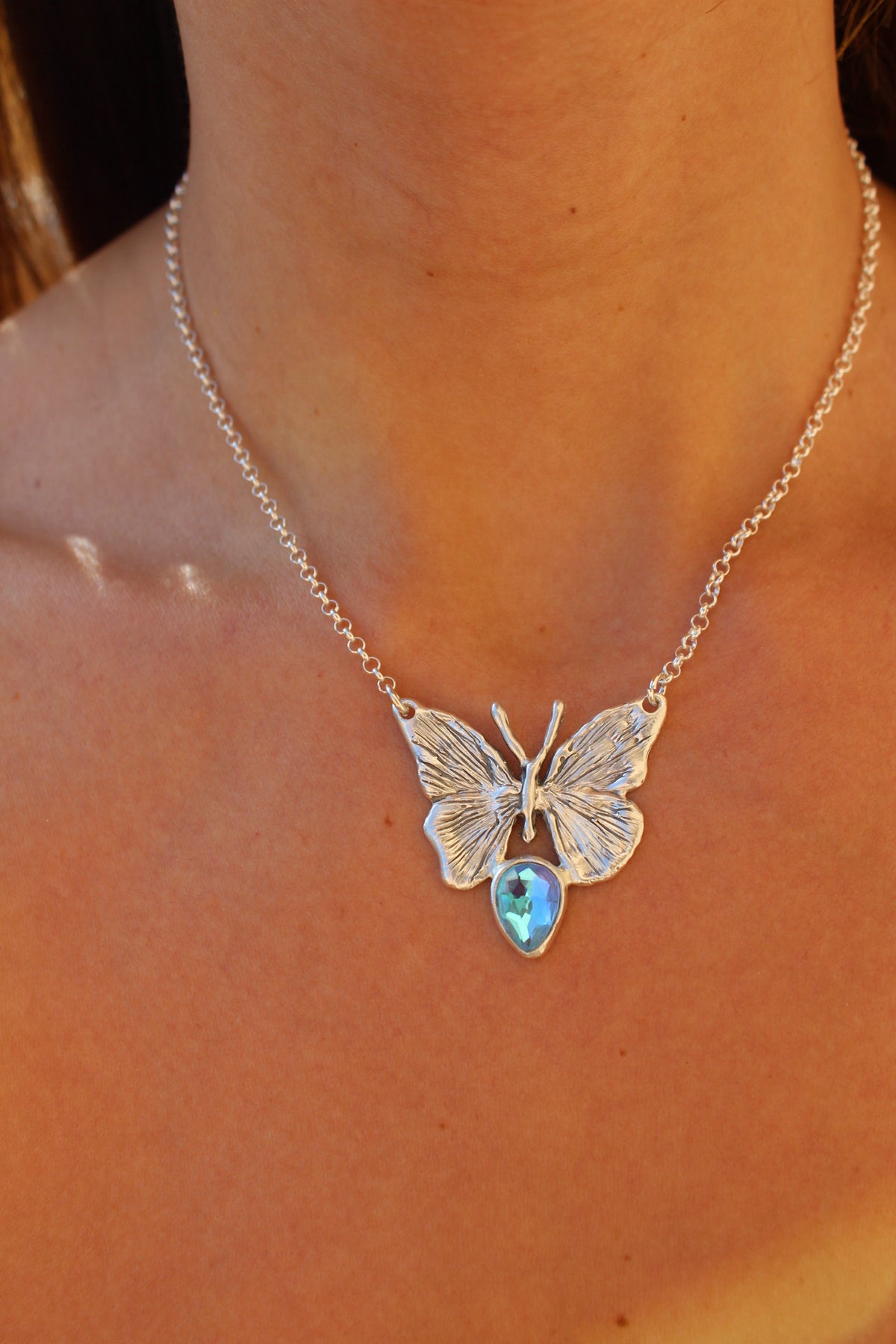 Collar mariposa mística L