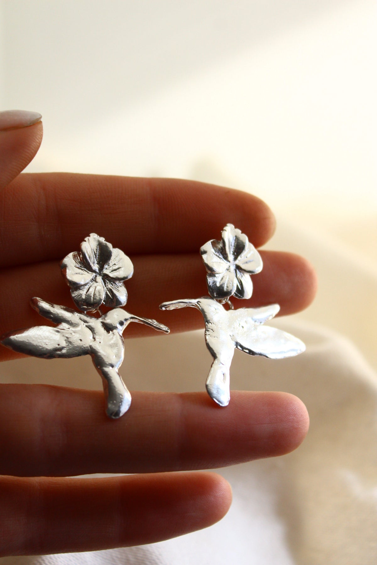 Aros colibrí florido