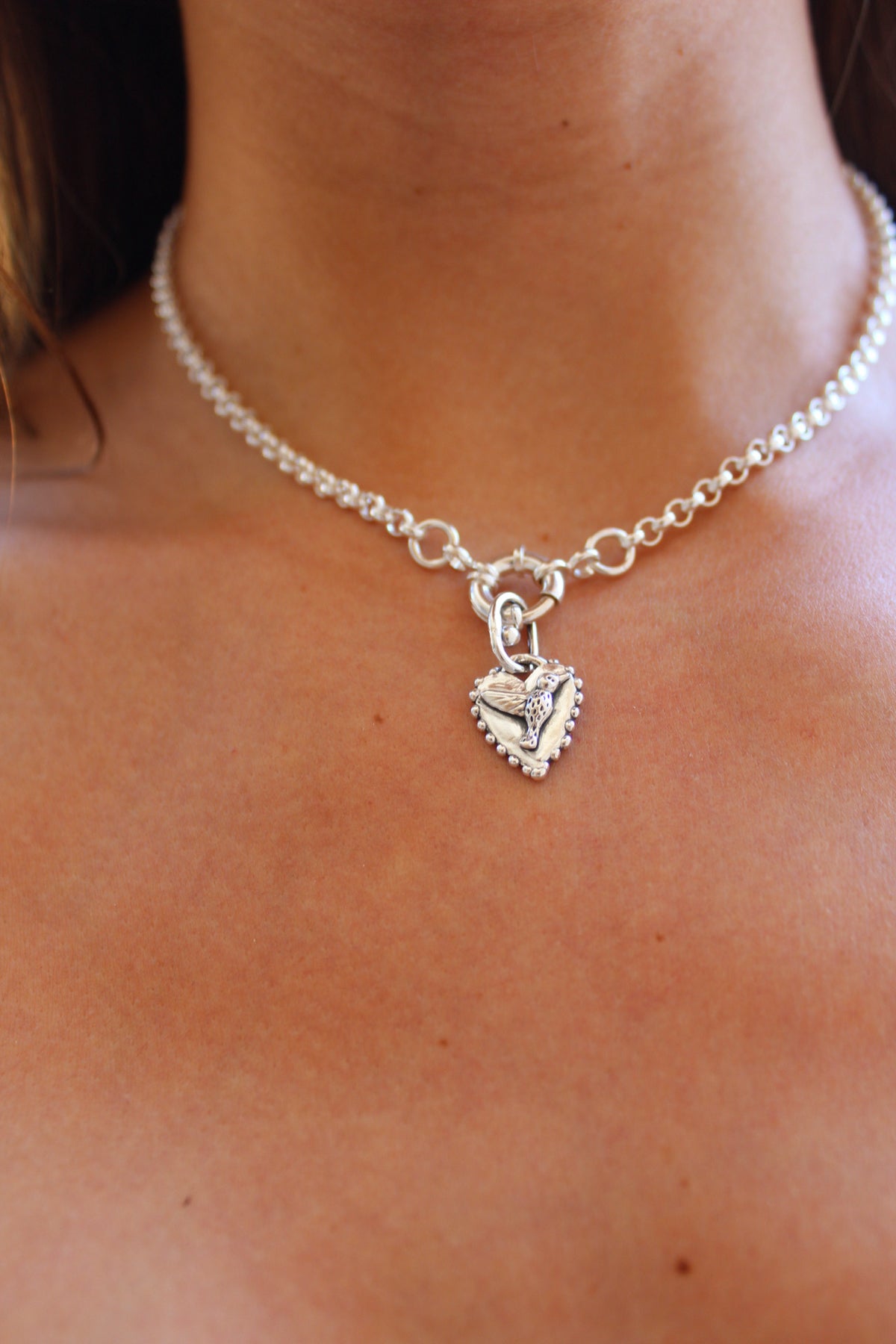 Collar dije de colibrí M