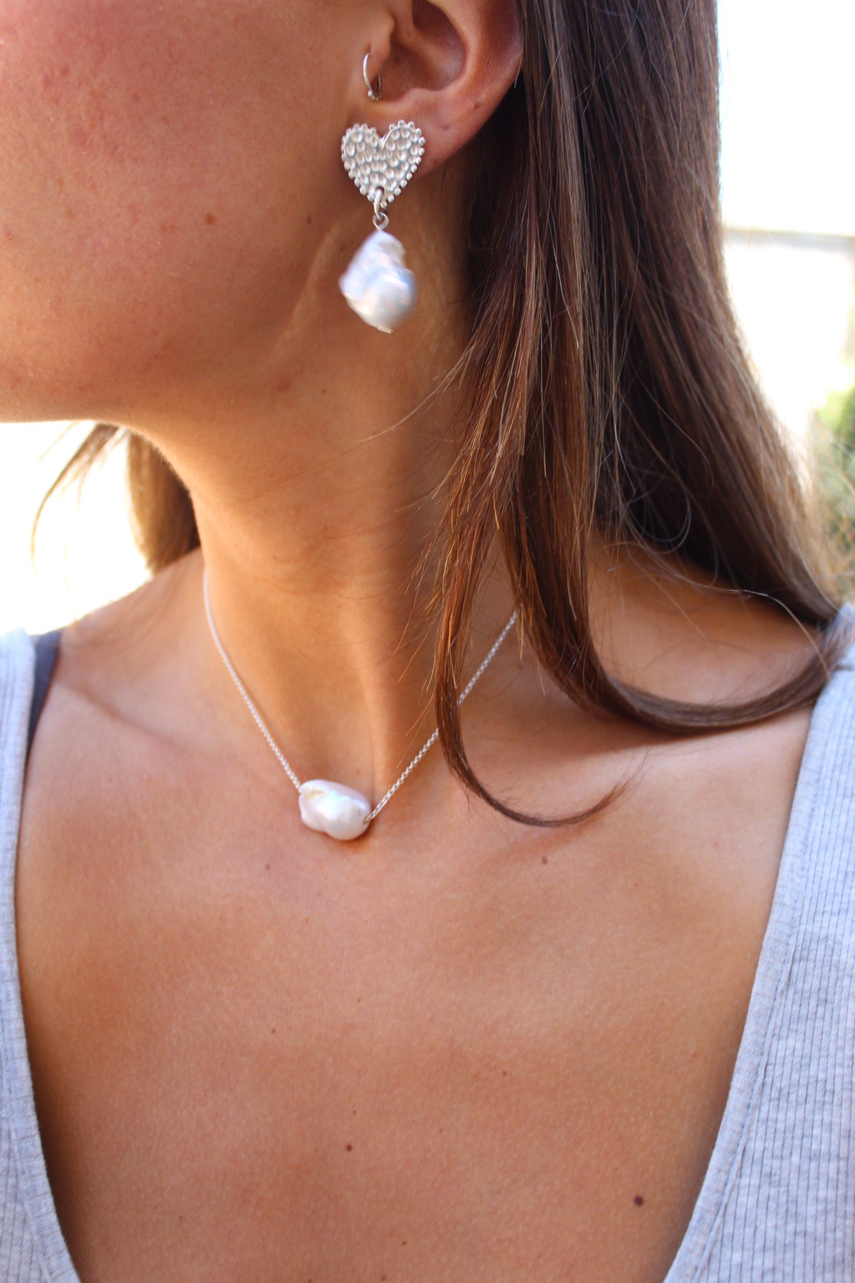 Collar perla barroca