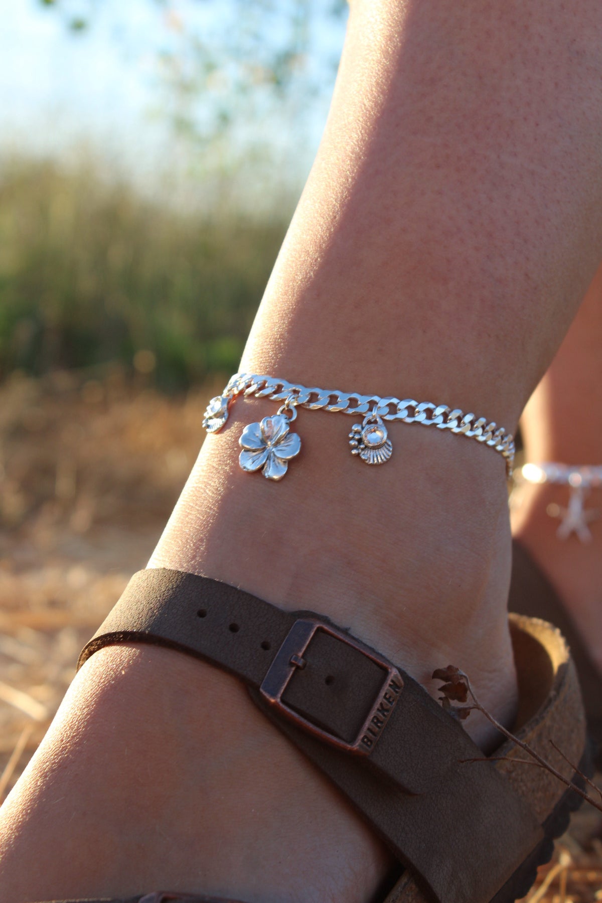 Tobillera hibisco hawaiano