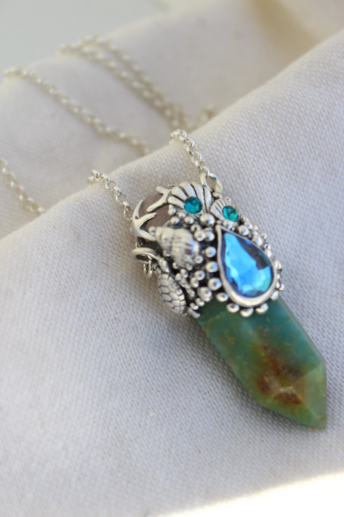 Amuleto crisoprasa tortu