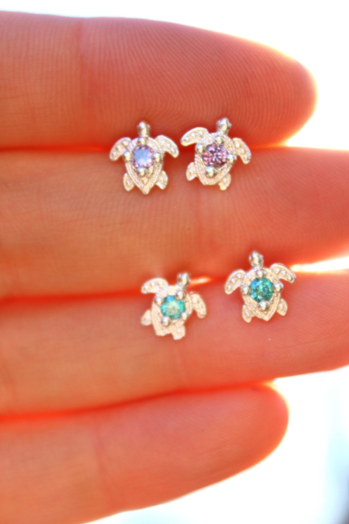 Aros tortu petit cristal calipso