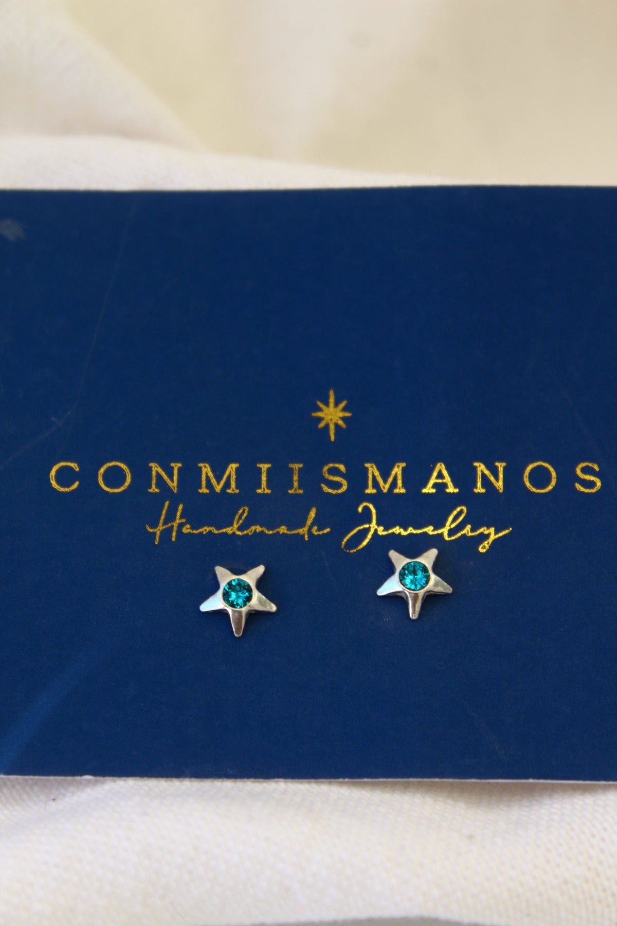 Aros Estrella petit cristal Swaroski (par)