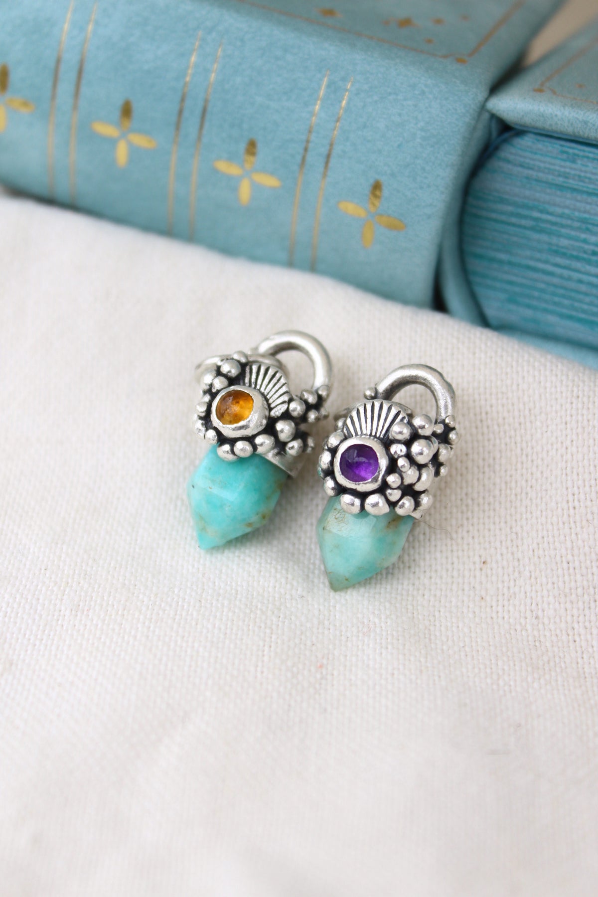 Amuleto petit Amazonita y citrino