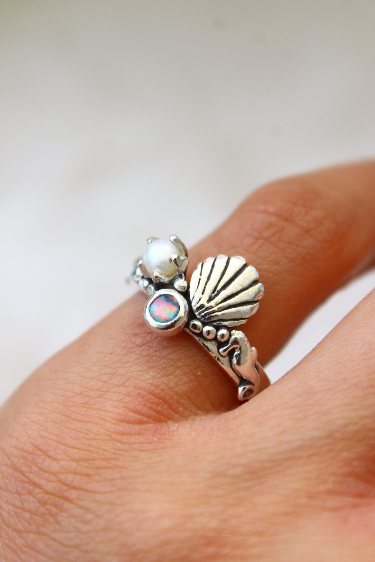 Anillo Atlantis petit Opalo talla 13