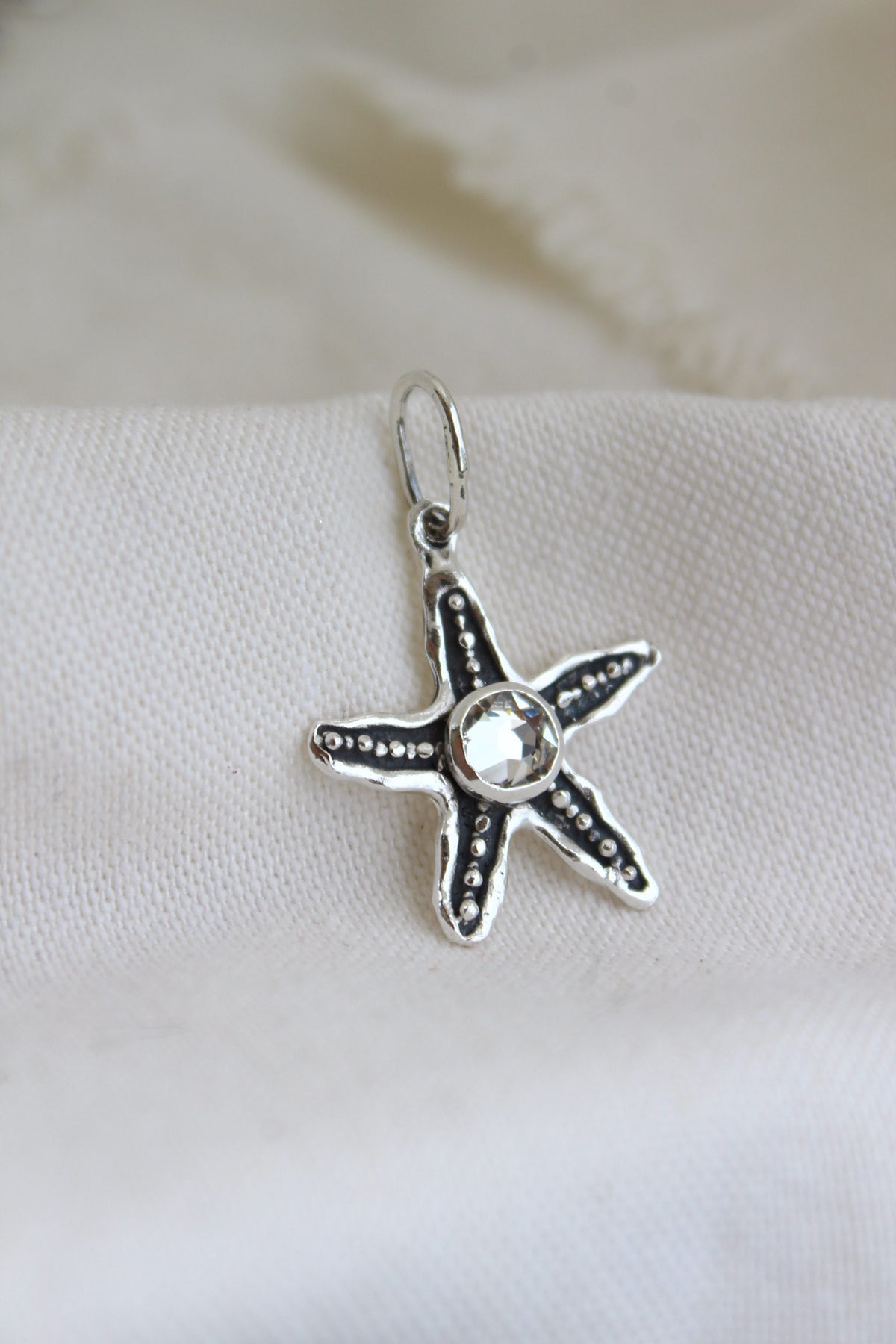 Collar estrella cristal blanco