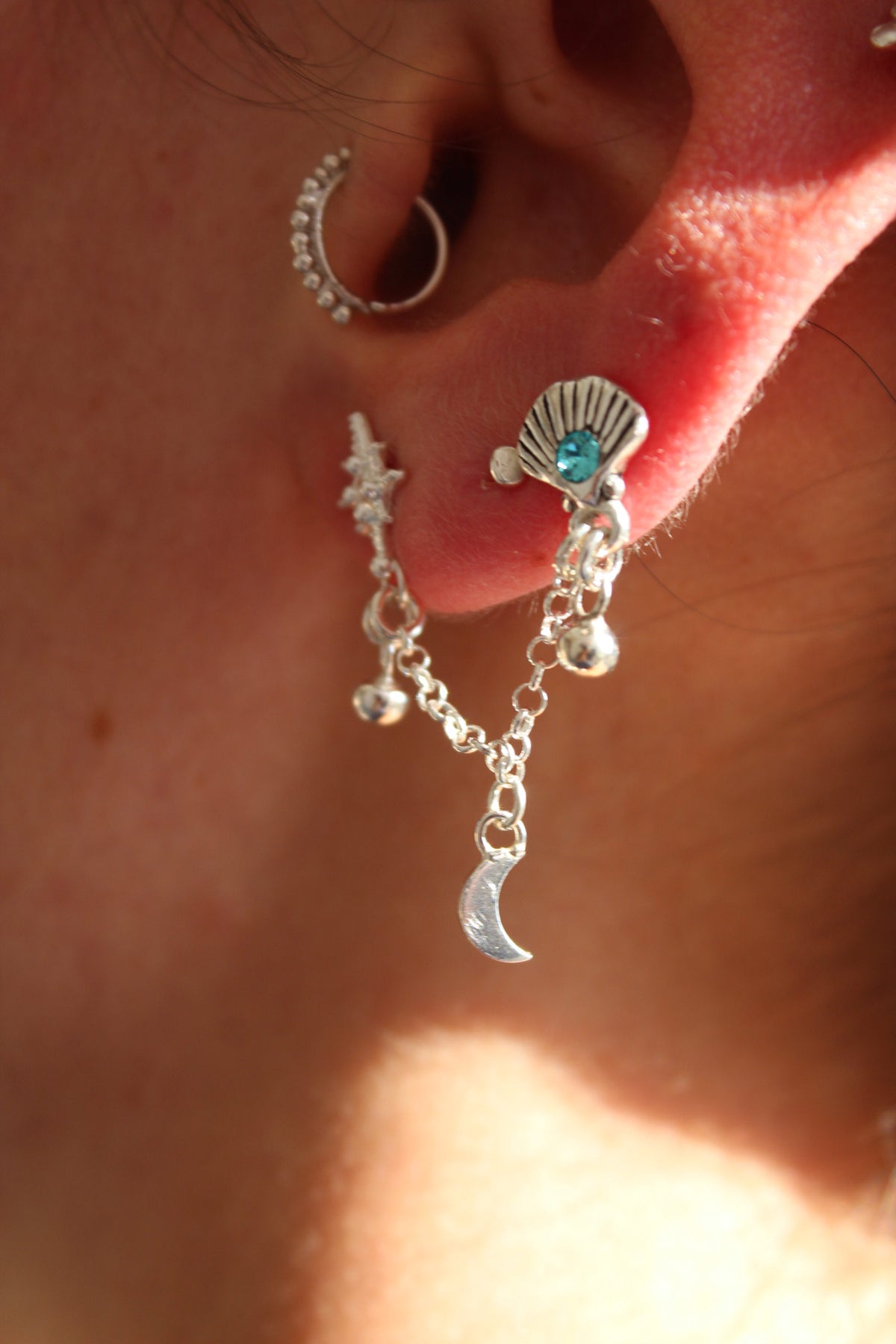 Aro doble concha Lucero (uno)