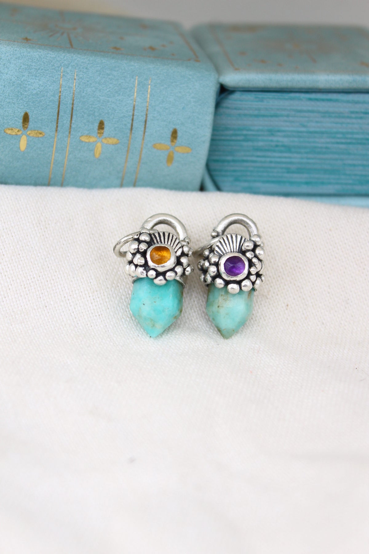 Amuleto petit Amazonita y citrino