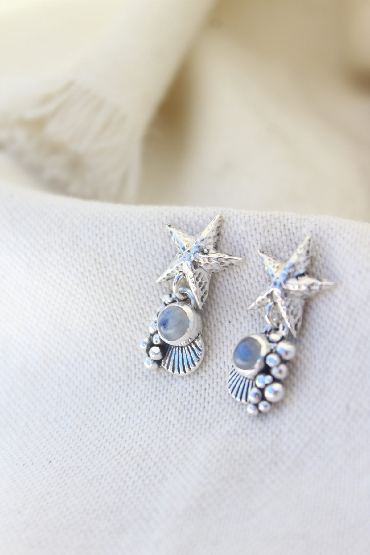 Aros asterina piedra luna