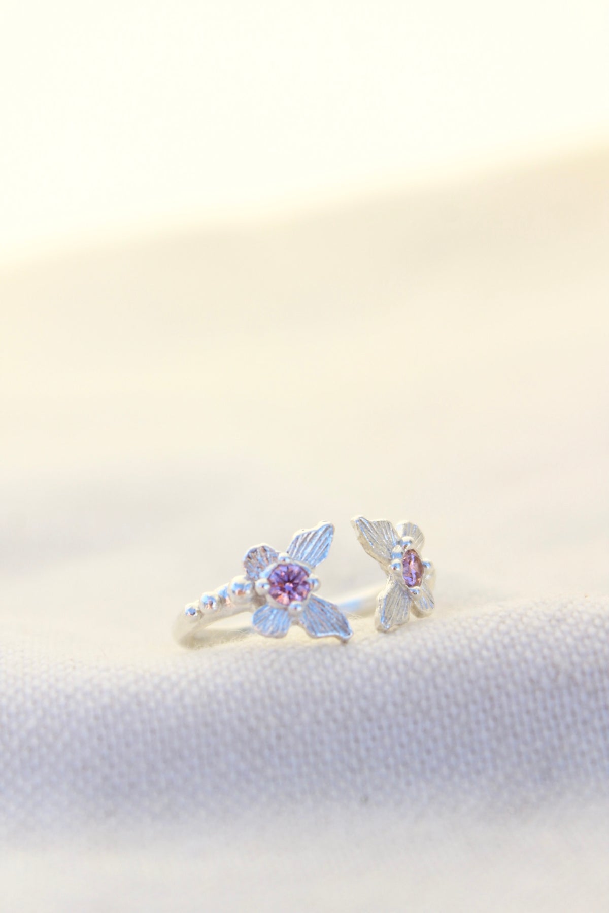 Anillo FILIPPA cristales rosa