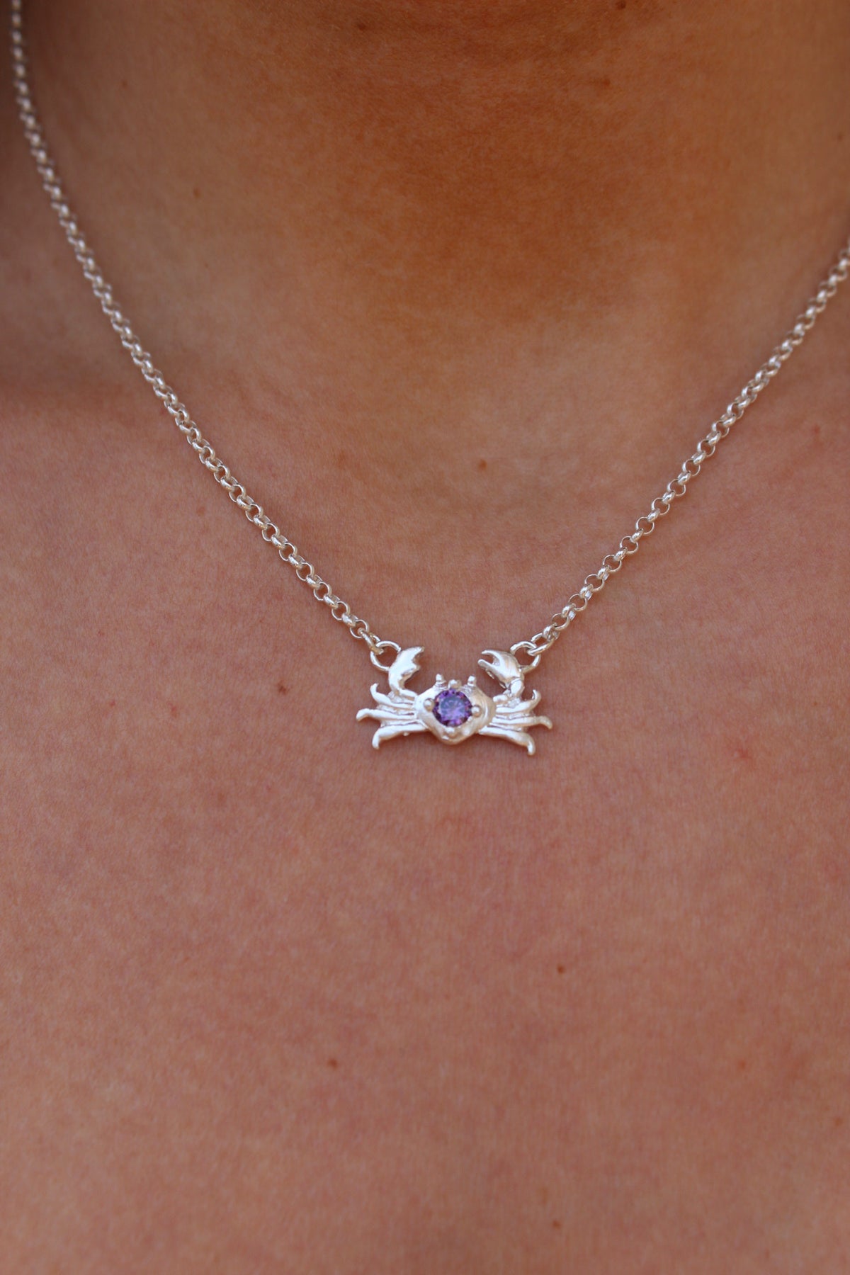 Collar crab morado