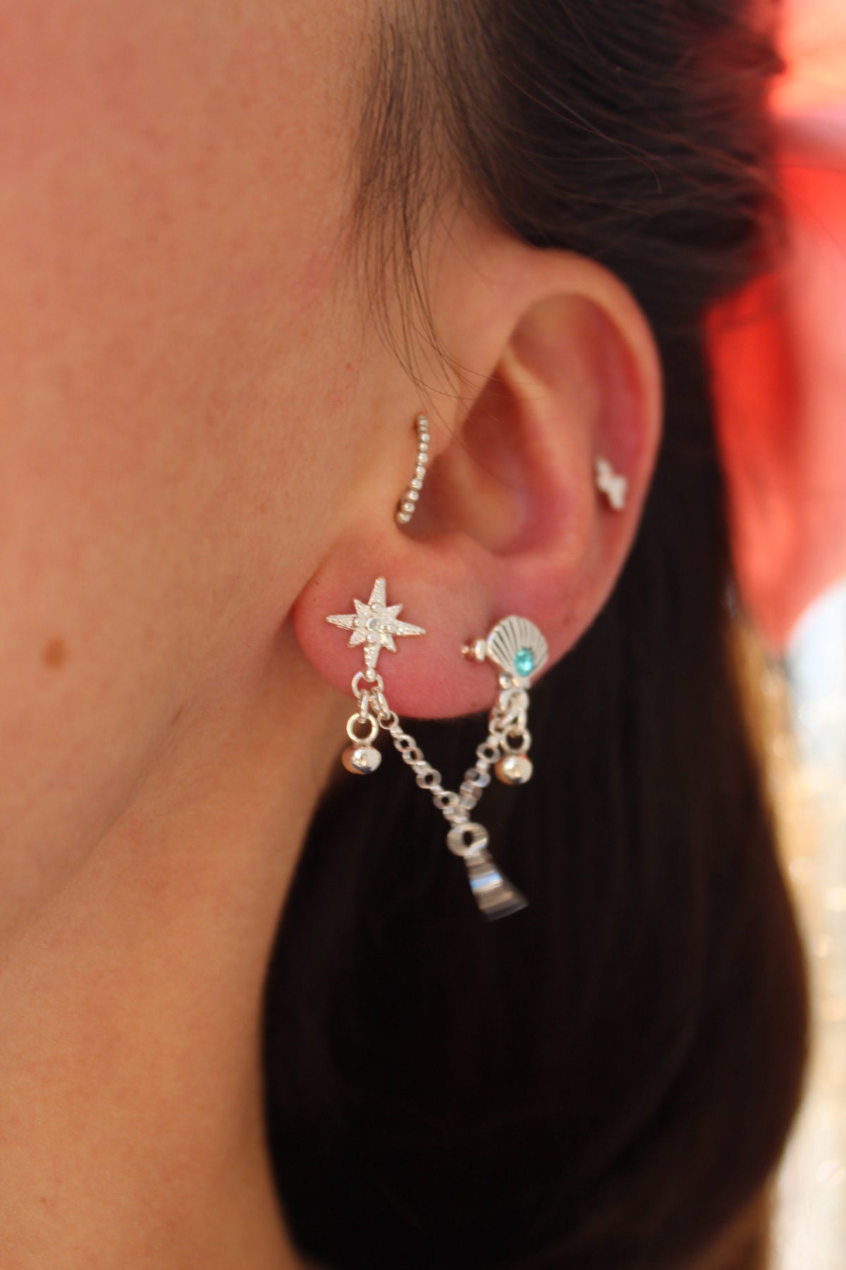 Aro doble concha Lucero (uno)