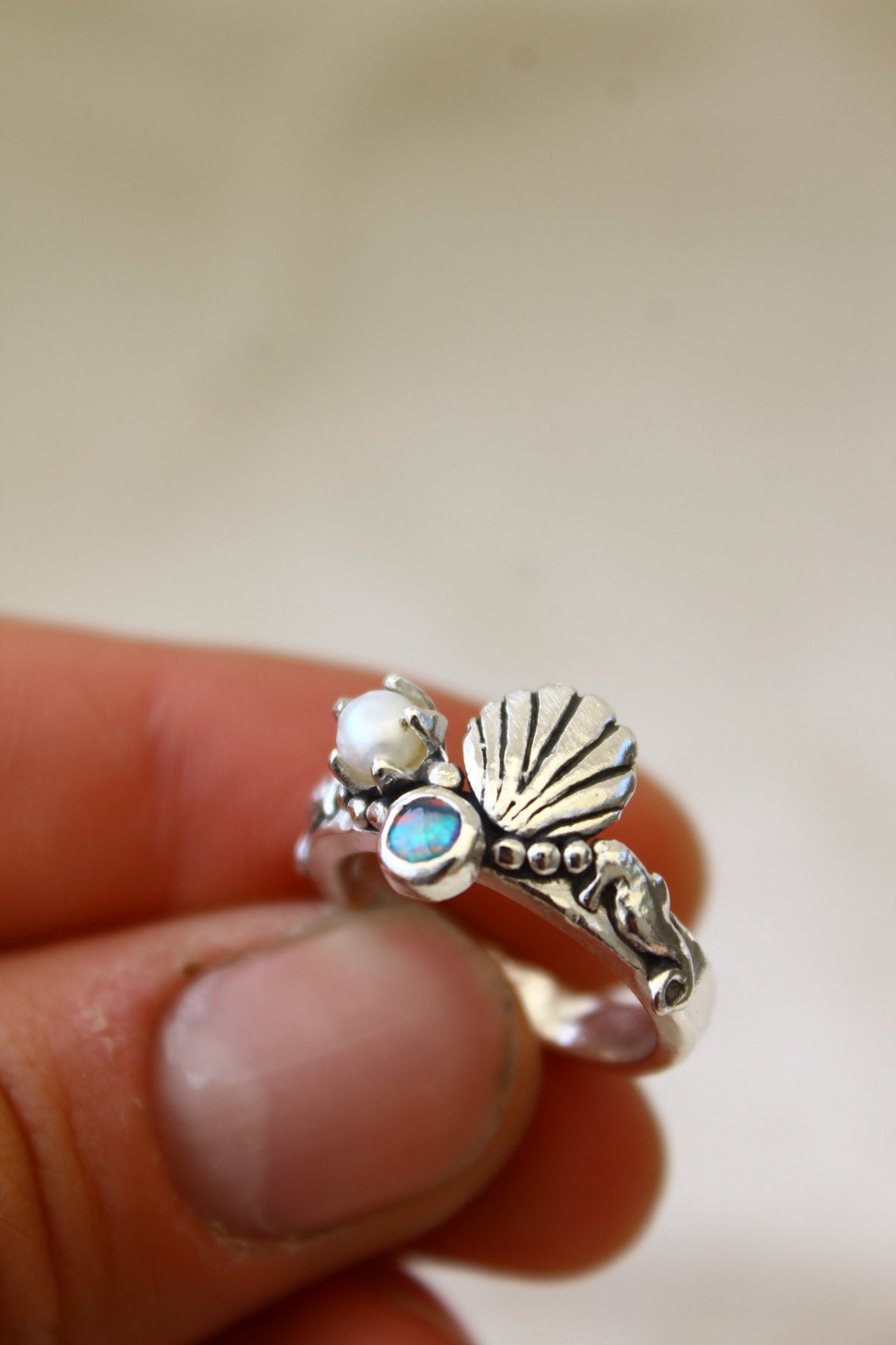 Anillo Atlantis petit Opalo talla 13