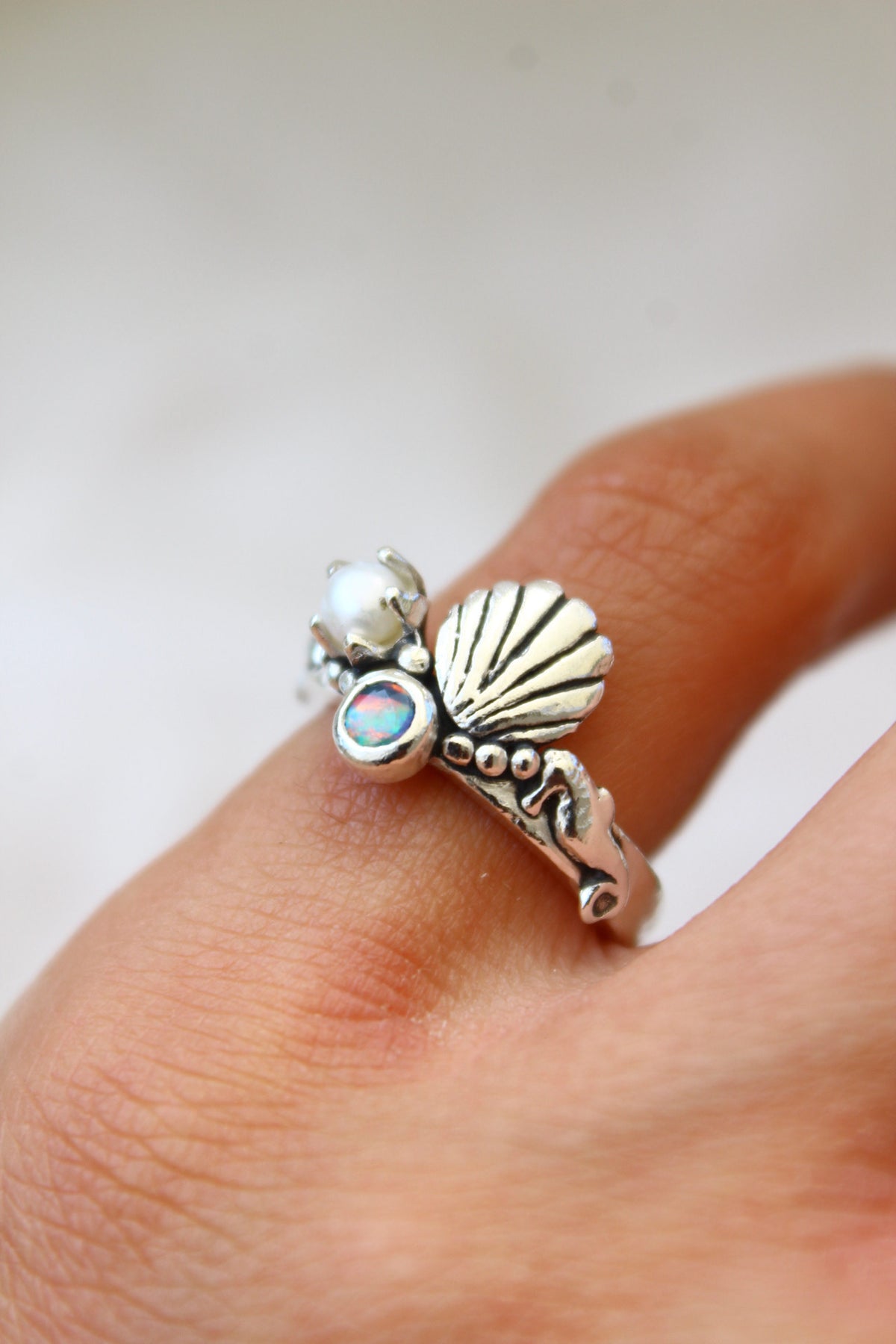 Anillo Atlantis petit Opalo talla 13