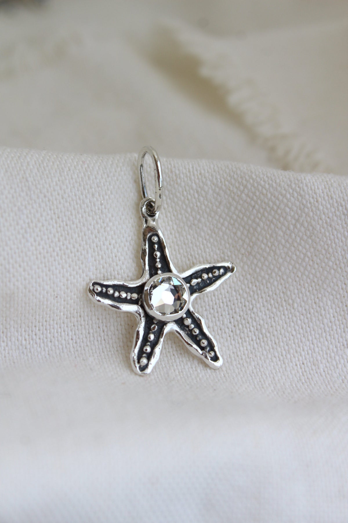 Collar estrella cristal blanco