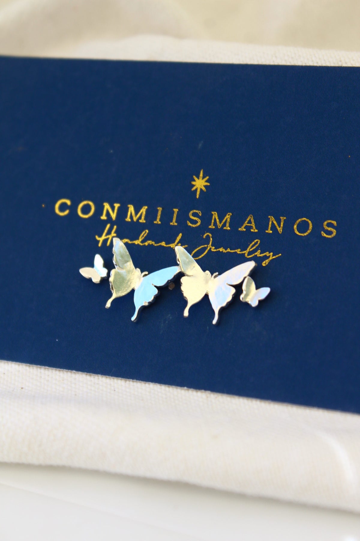 Aros petit mariposas (pack 7)
