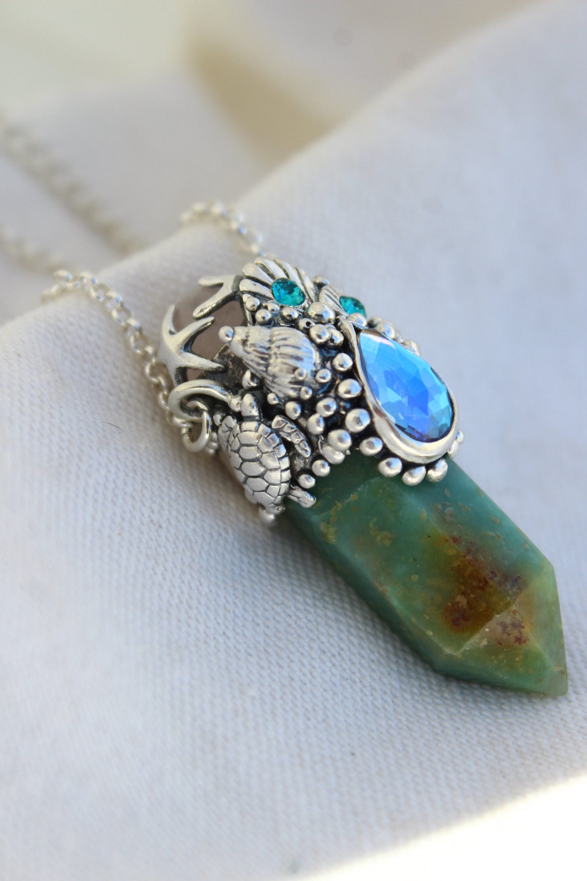 Amuleto crisoprasa tortu