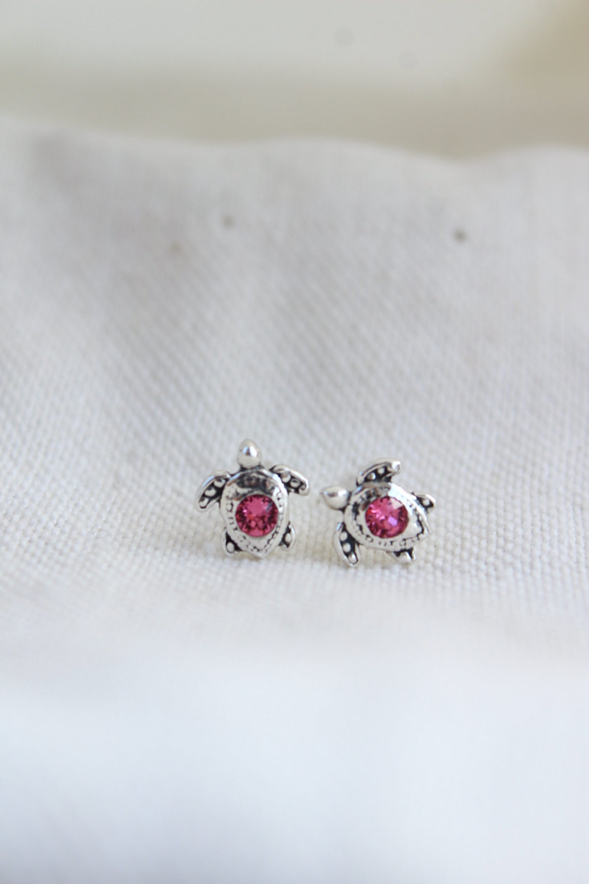 Par de aros tortu petit rose