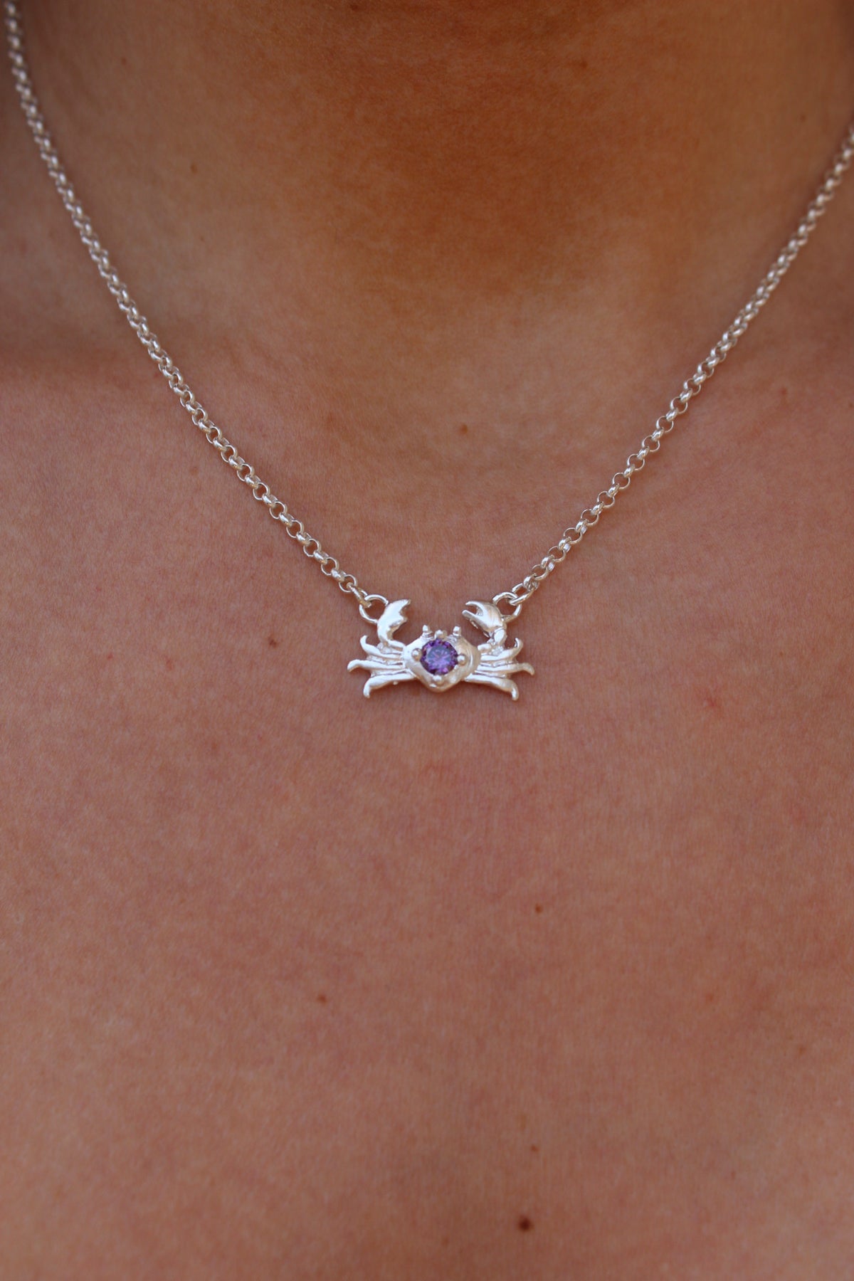 Collar crab morado