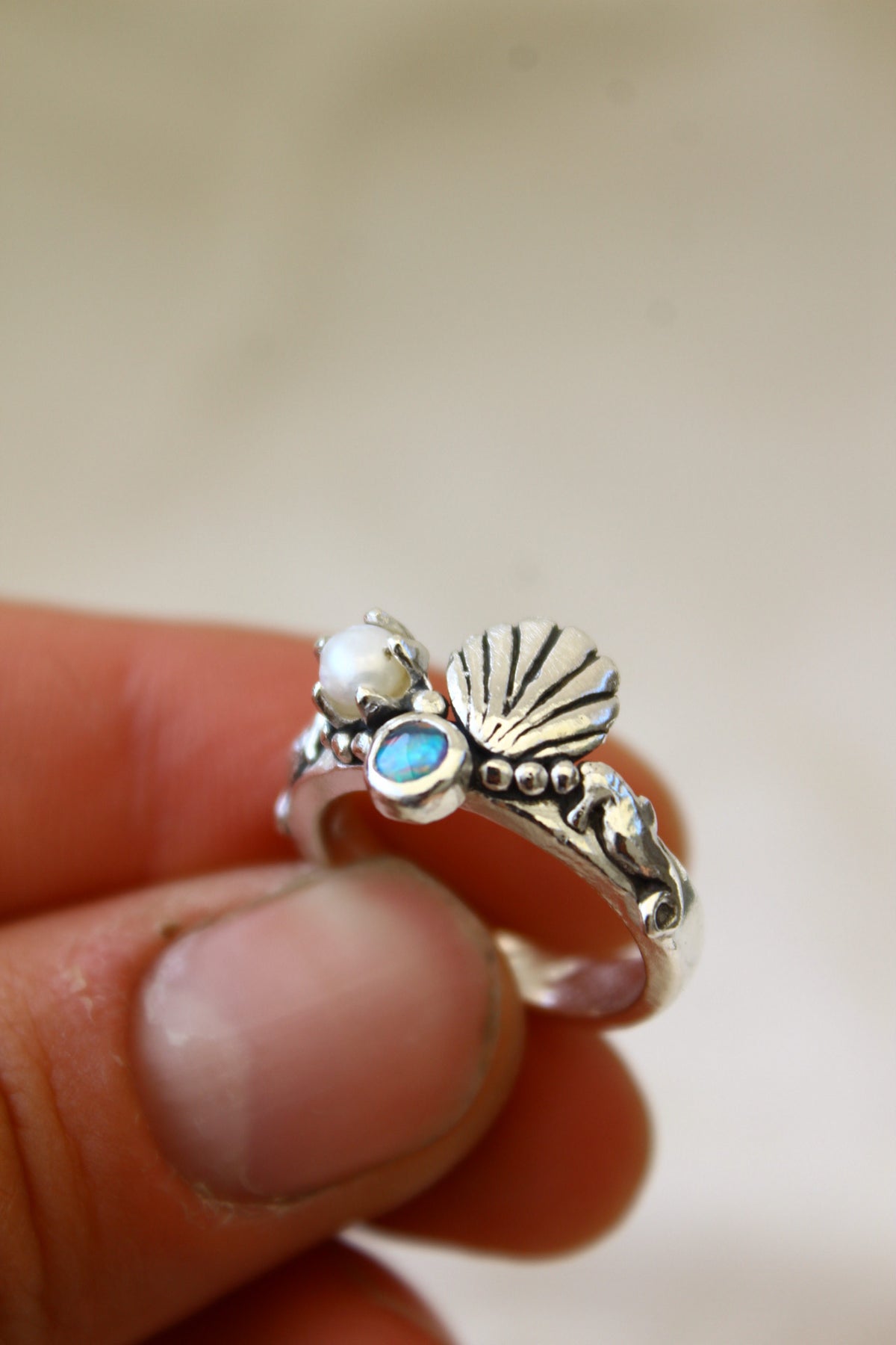 Anillo Atlantis petit Opalo talla 13